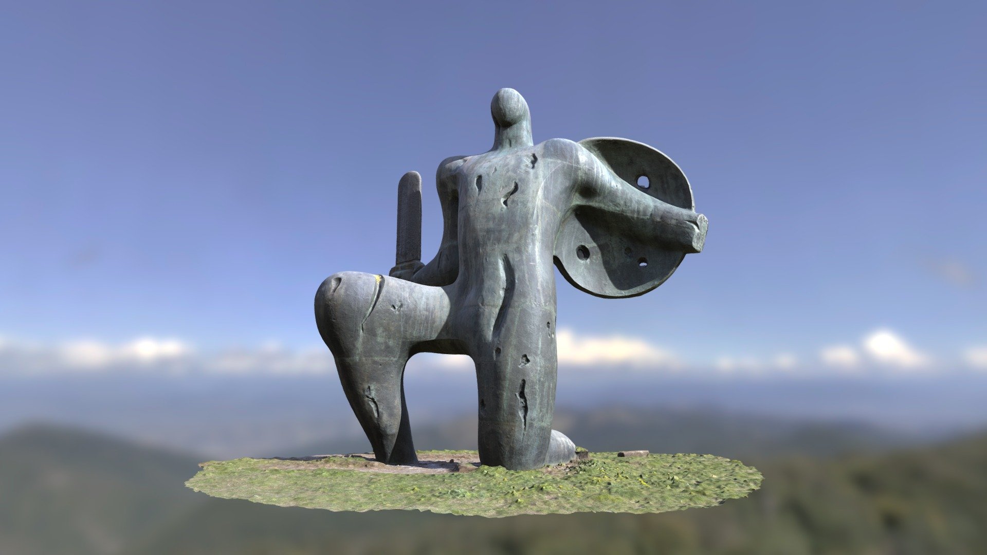 Warrior Statue at Didgori Battle Monument