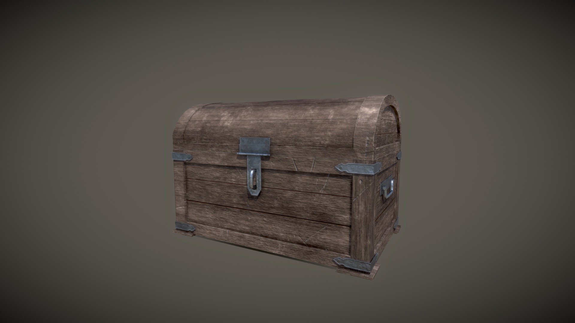 Medieval Wooden Chest
