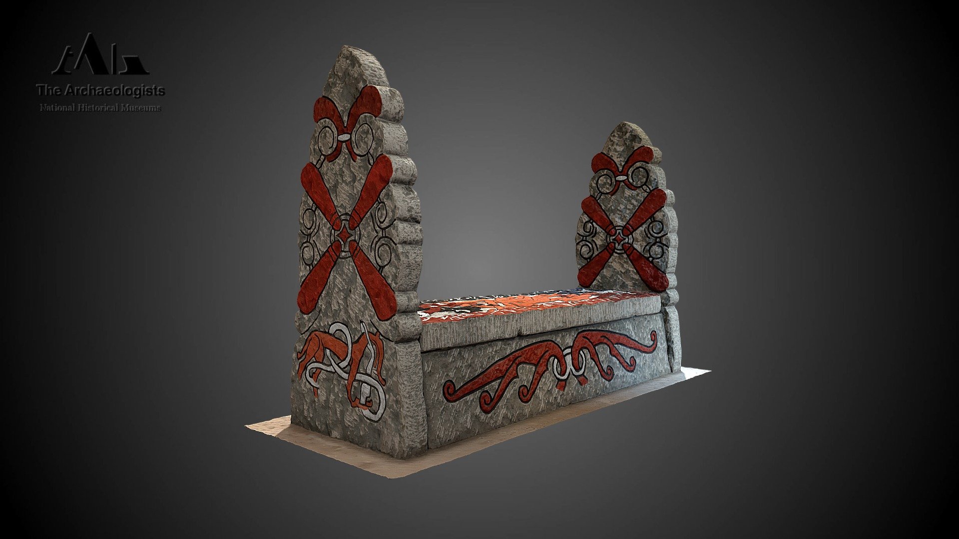 Reconstructed Stone Coffin Örberga Sweden 1000AD