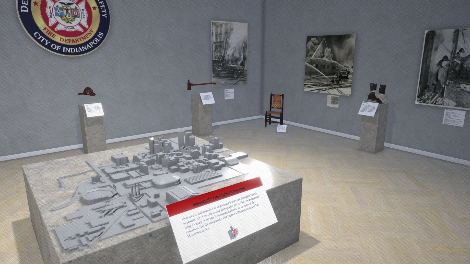 3D Fire House Museum Exhibit