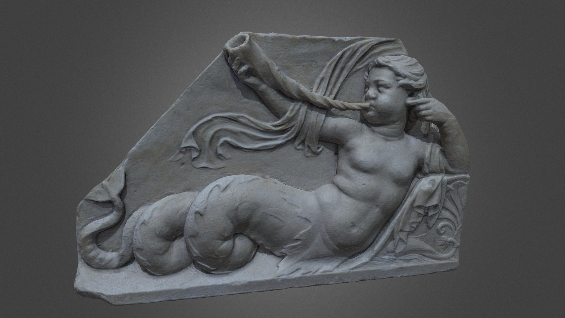 Triton on a frieze