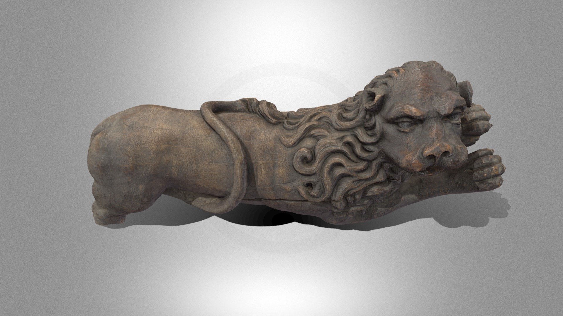 Lion with extended paws II
