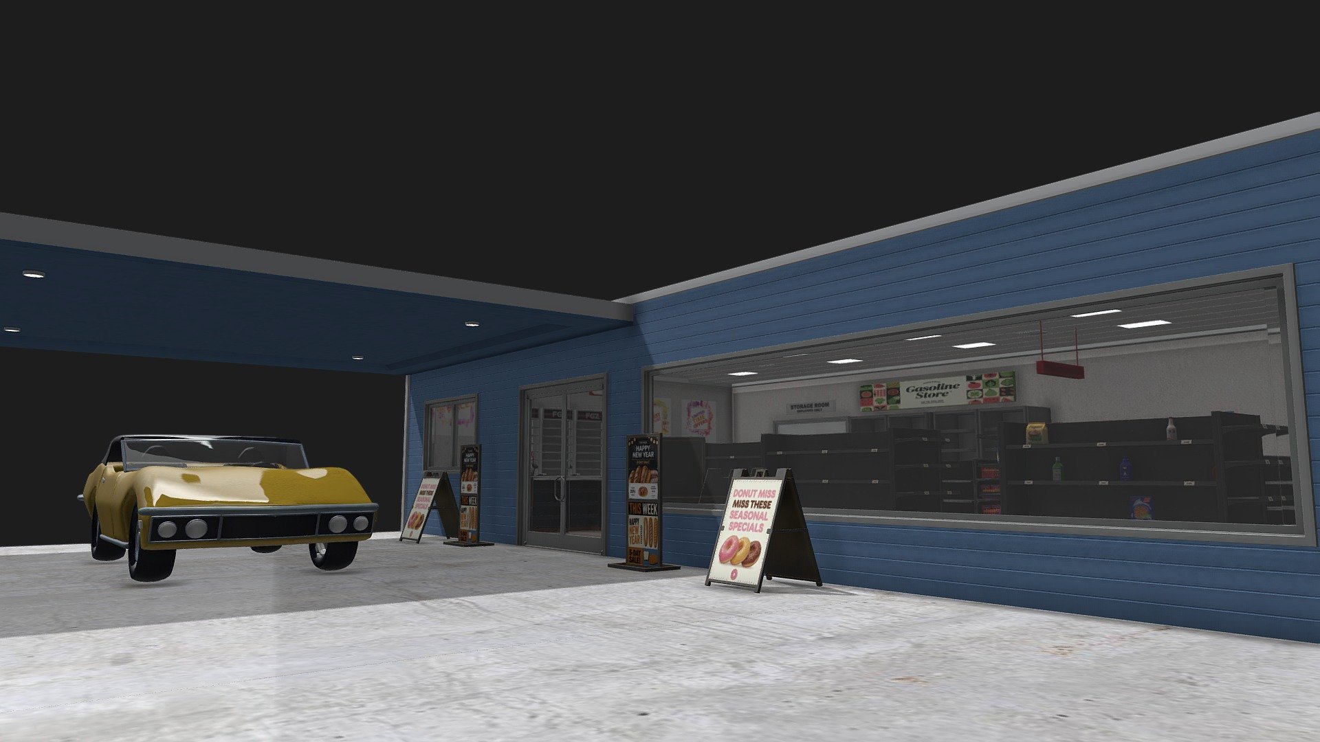 Road Side Gas Station