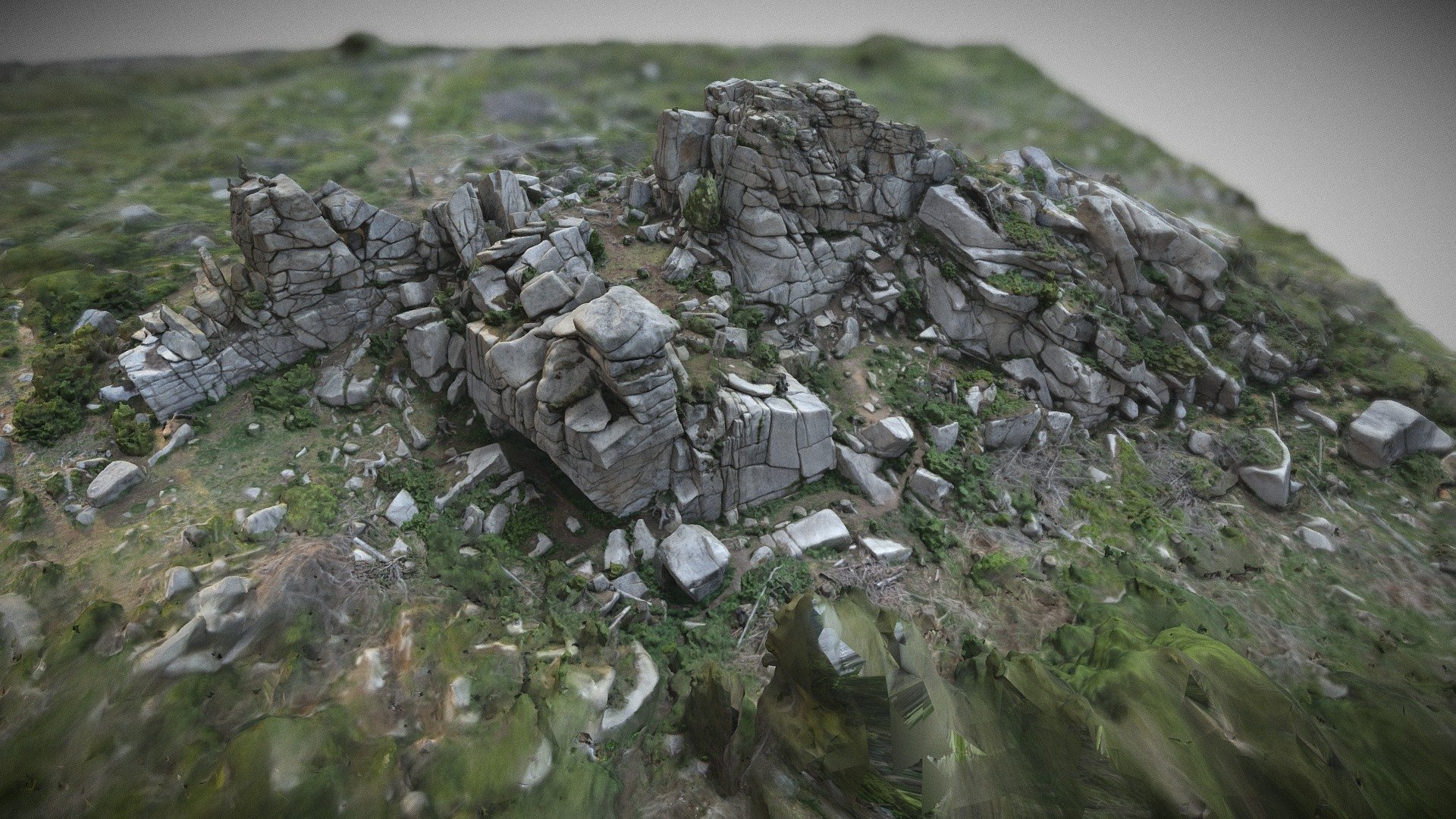 Felsformation Mauseklippe aus Granit im Harz