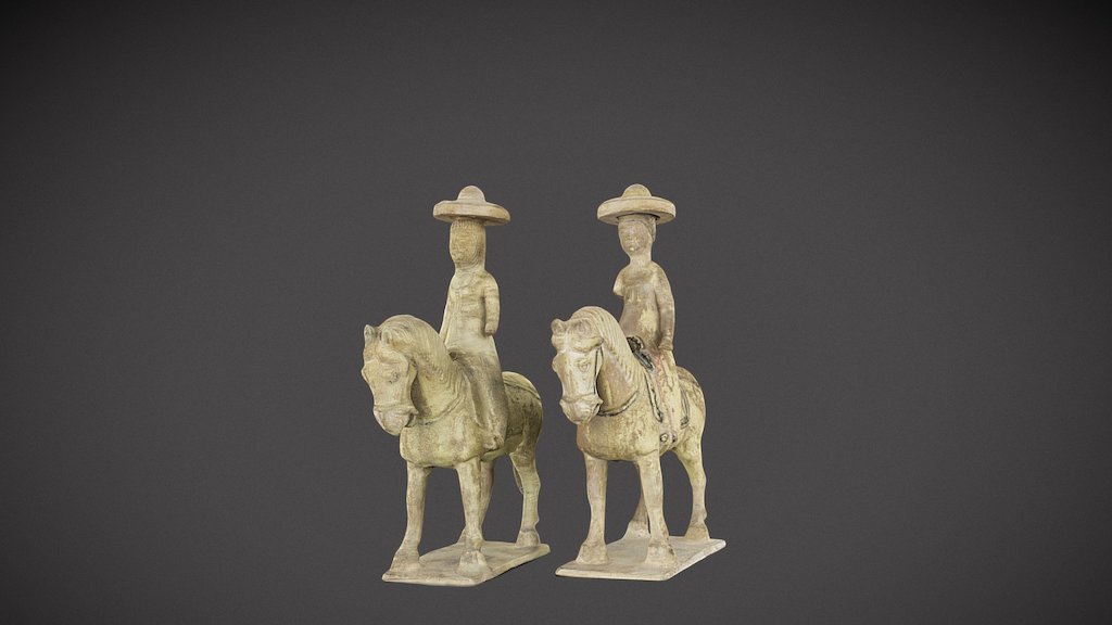 Chinese Equestrian Figures, Tang Dynasty