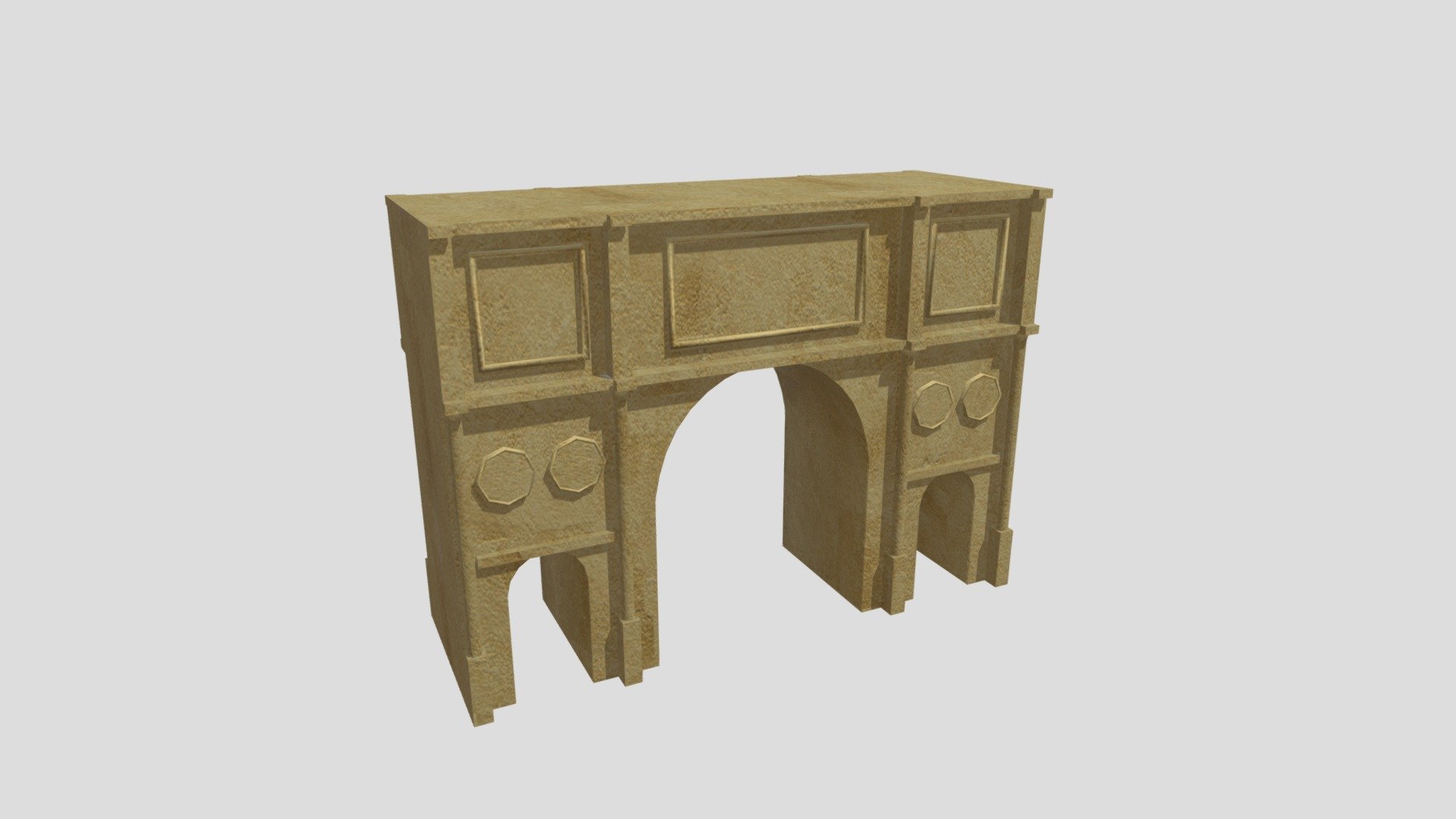 Low Poly Roman Triumphal Arch (WIP)