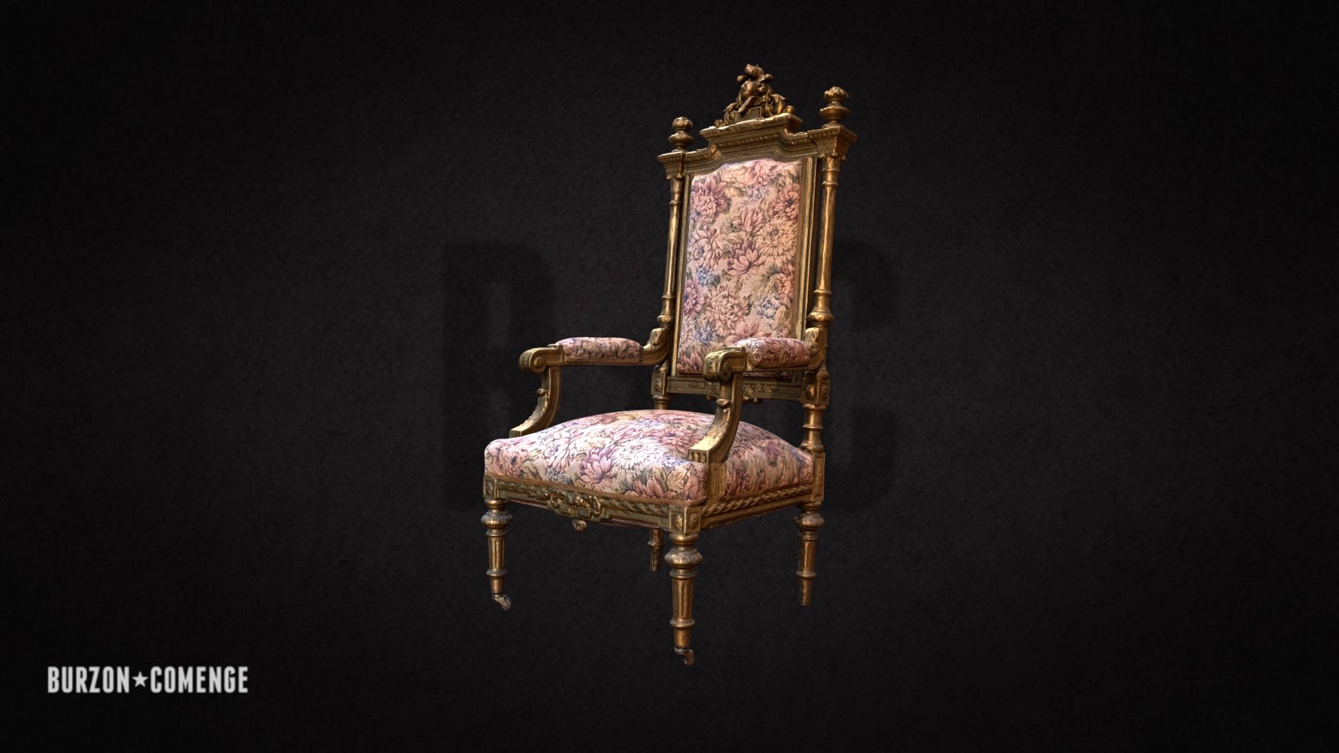 Baroque armchair. Palau Moja (Barcelona)