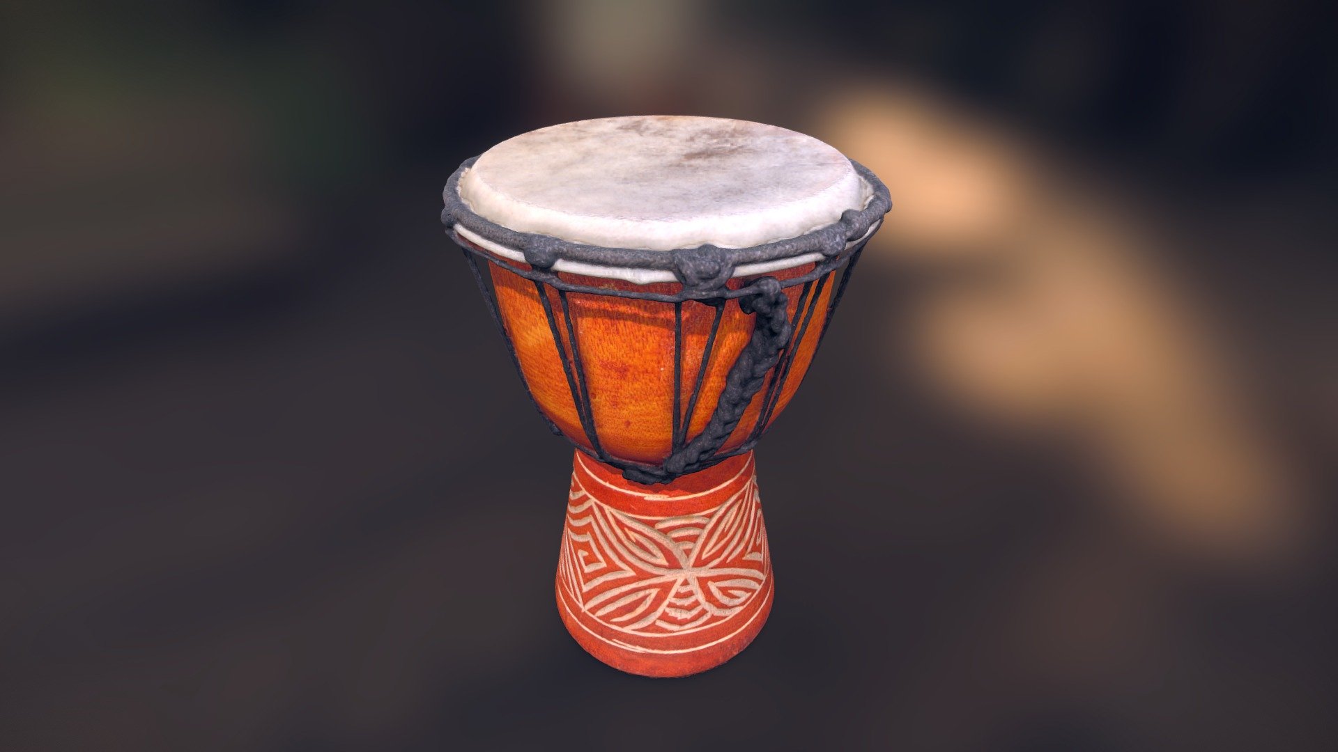 Djembe Goplet Drum - Photogrammetry Scan