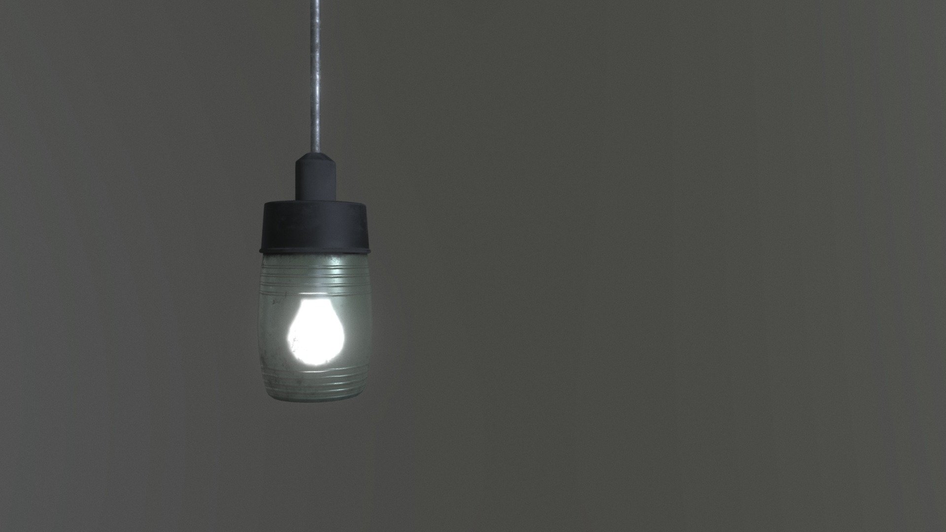 Old Glass Ceilling Lamp