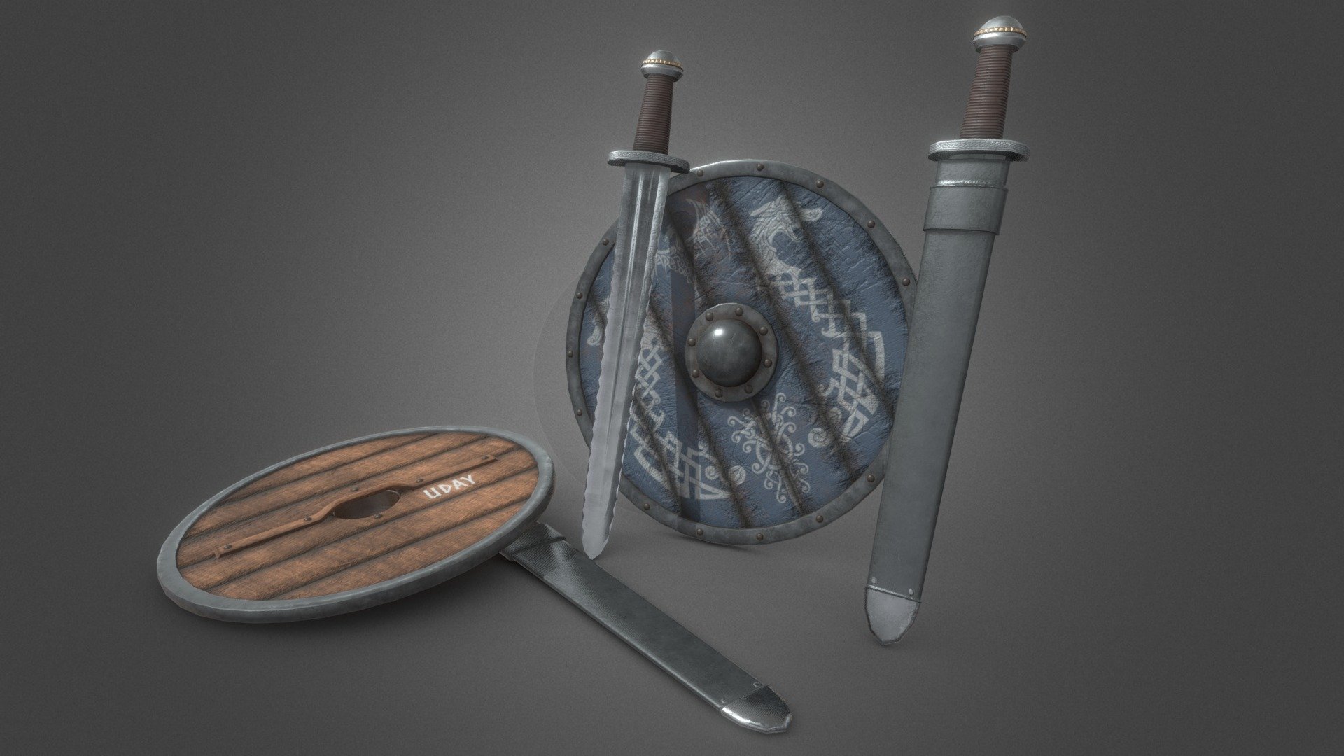 VIKING SWORD AND SHIELD