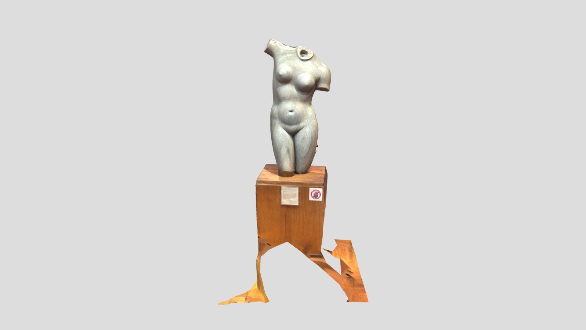 Torso of Aphrodite statue scan