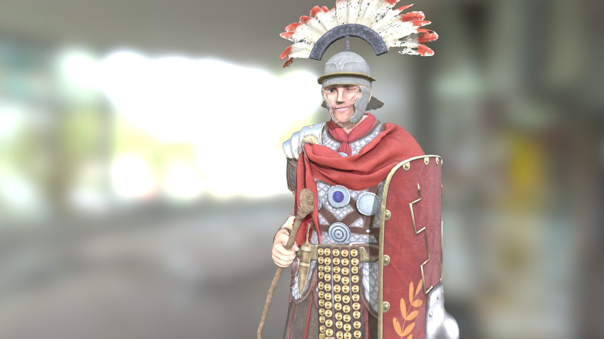 Roman Legionary Avatar, Second Life 3D scan