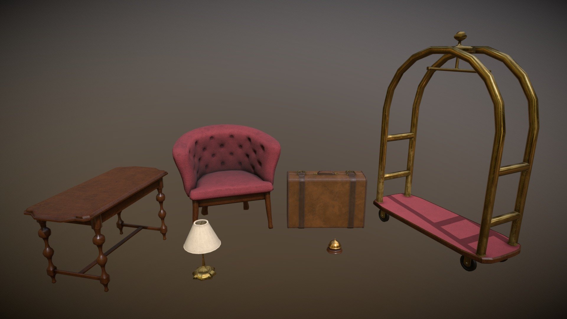 6 Old Hotel Props