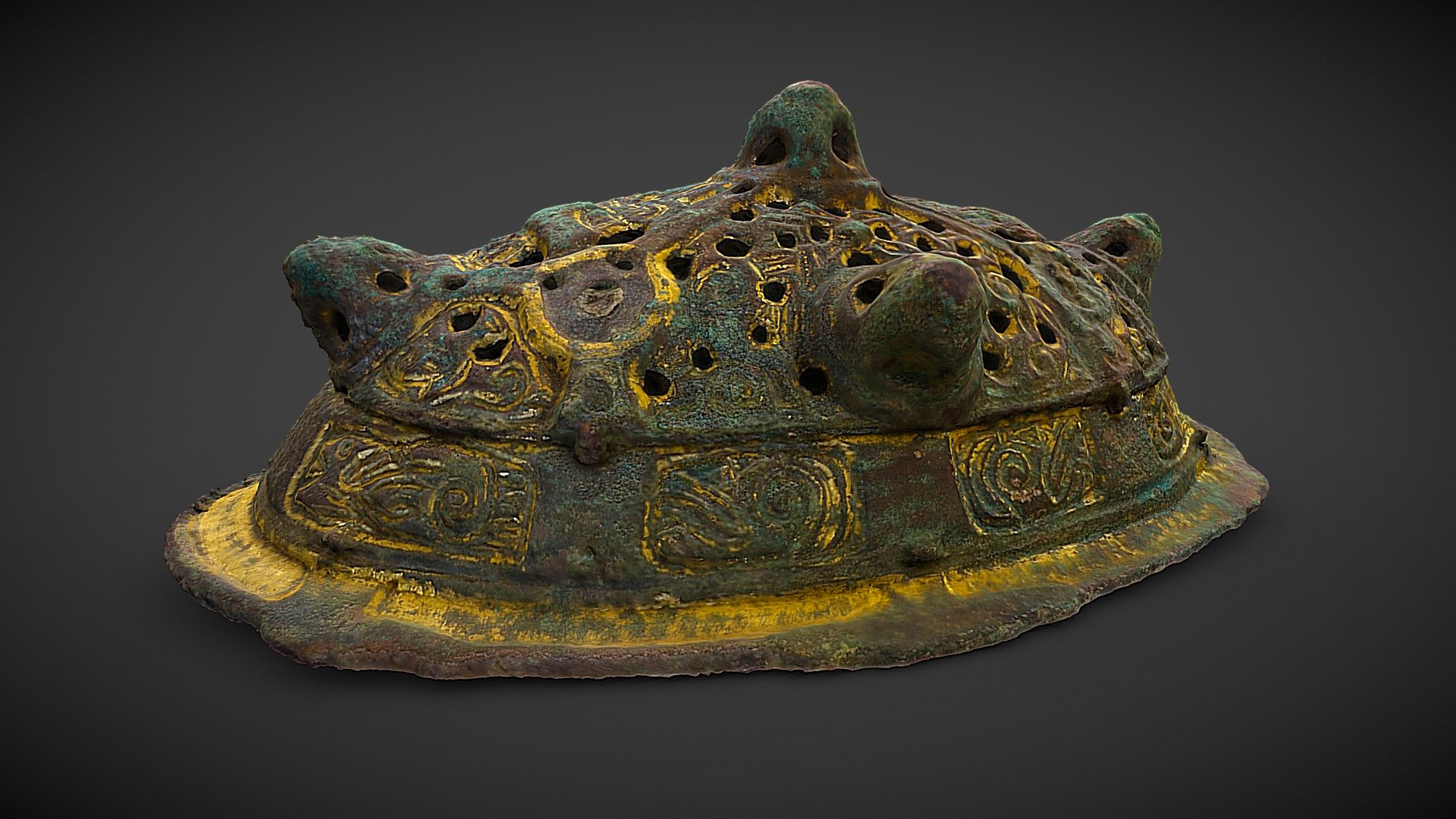 Oval Brooch from grave Bj 966, Birka