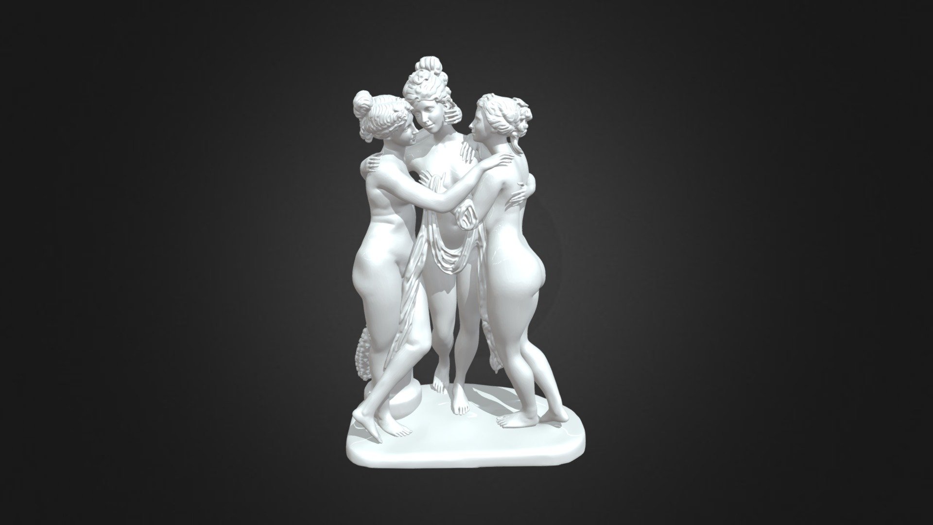 3D Printable The Three Graces