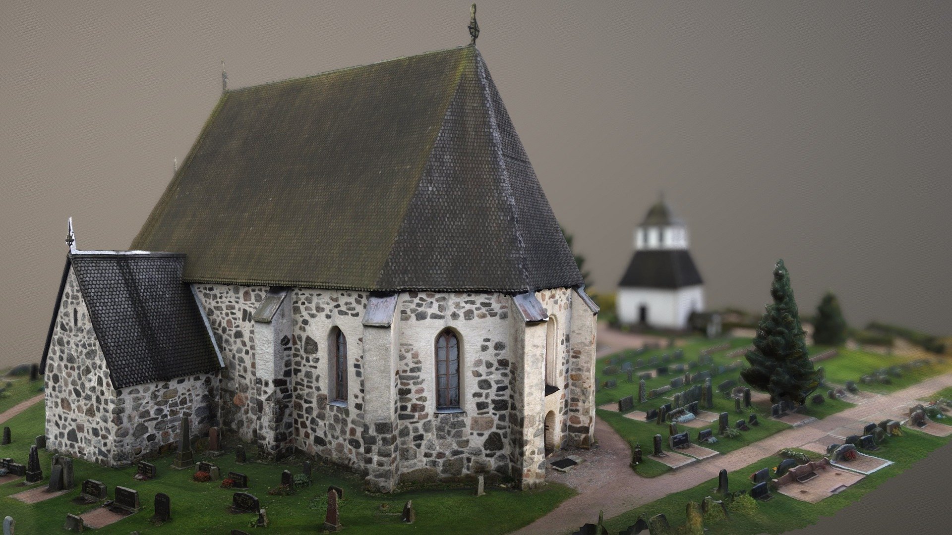 Stone church of Nousiainen, Finland