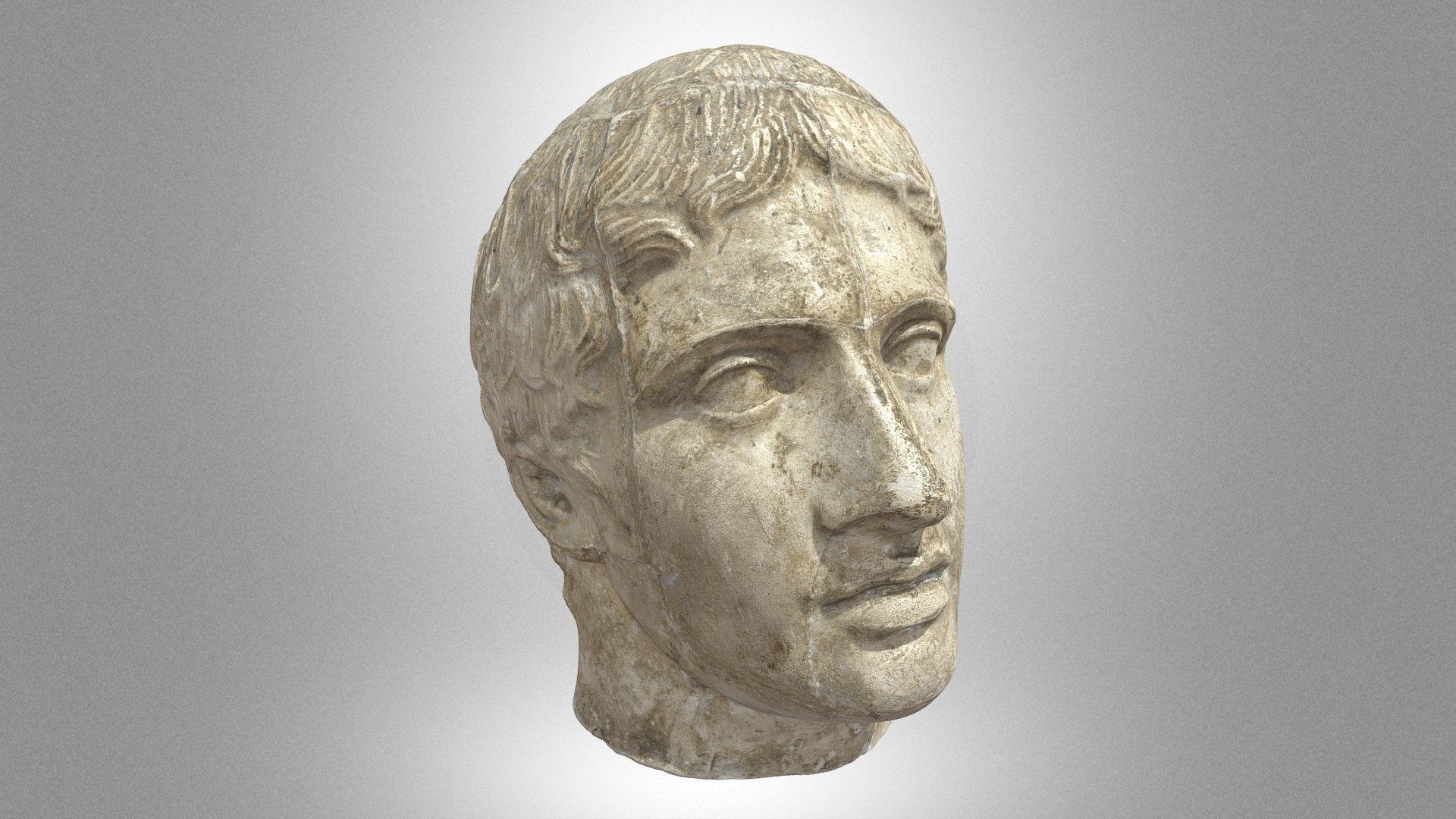 The head of "Doryphoros"– a plaster cast