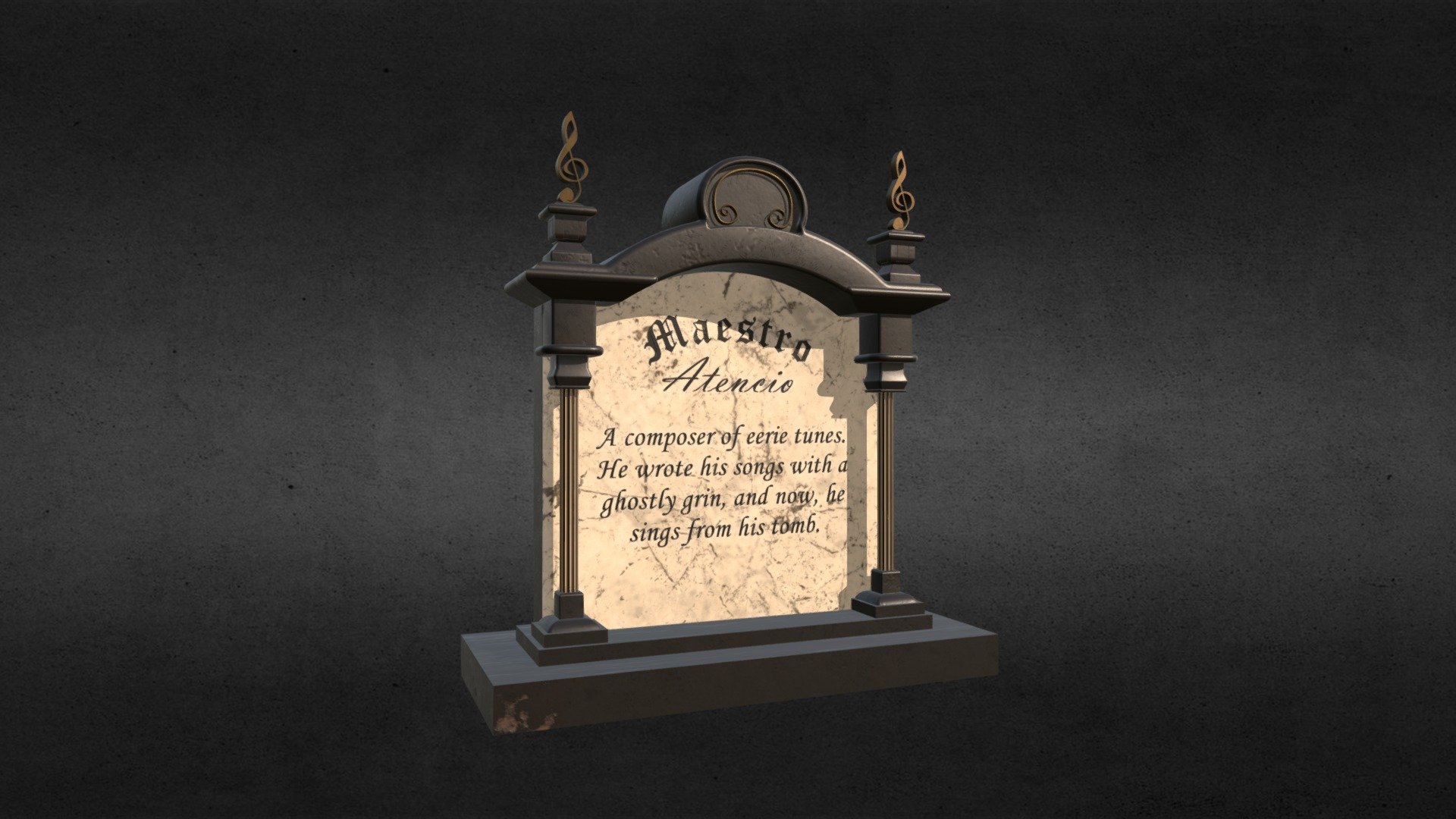 Haunted Mansion Project: X Atencio's Tombstone