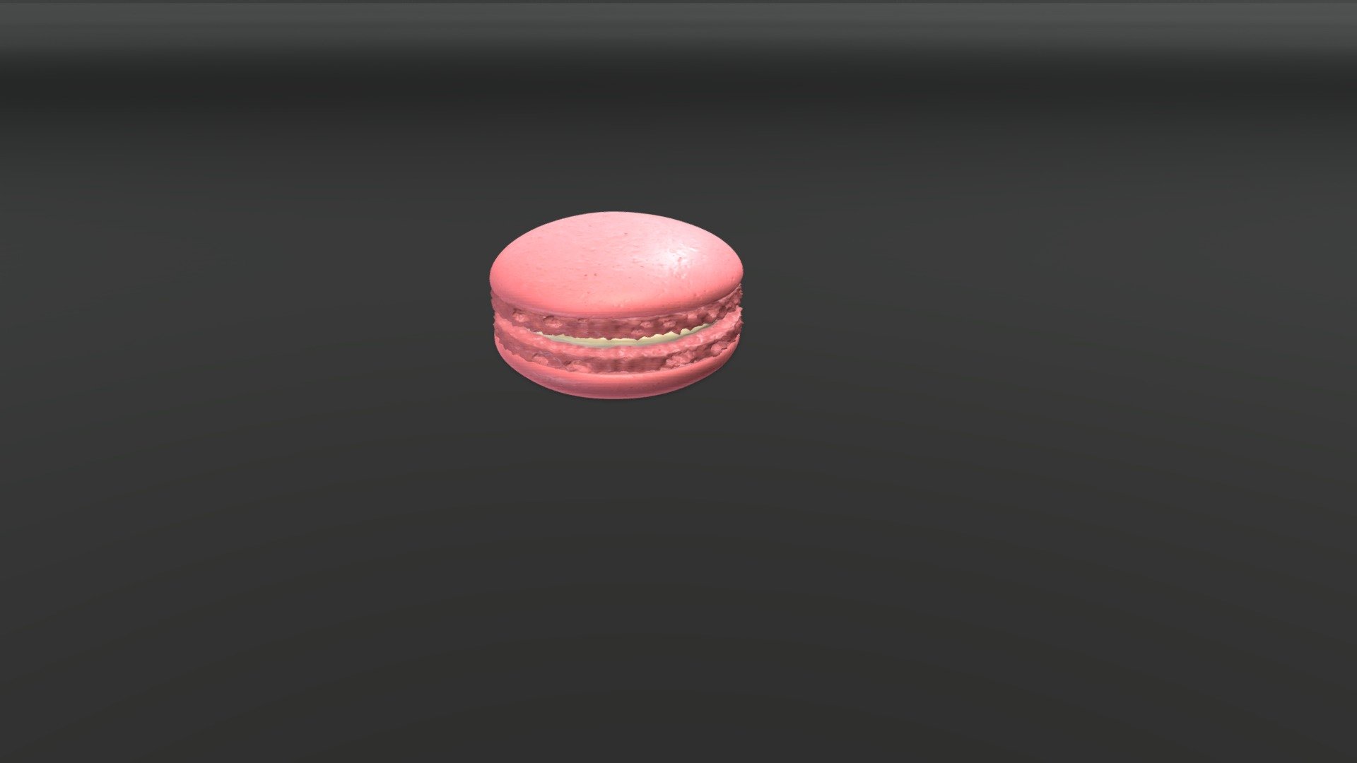 Sweet strawberry macaron