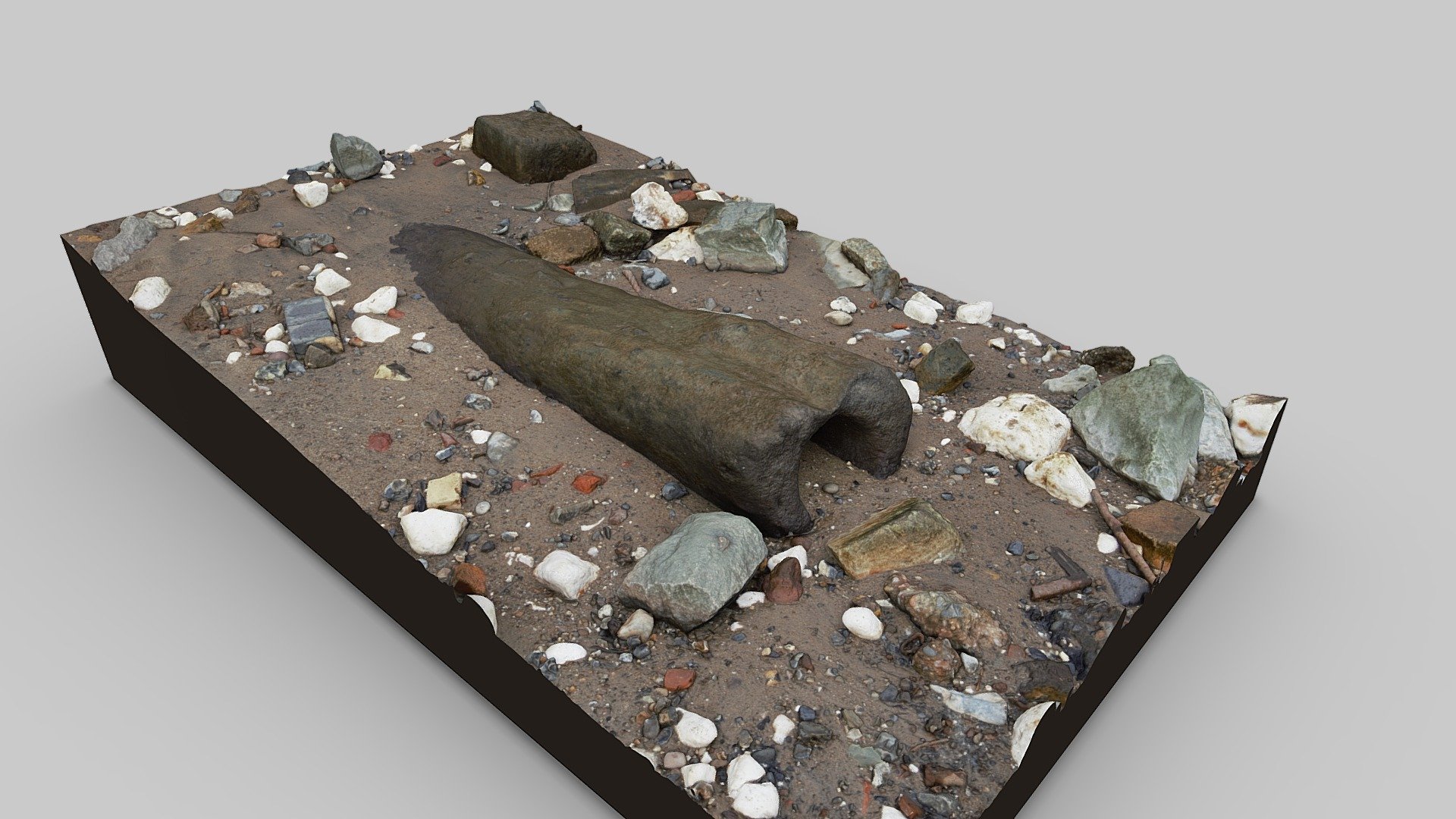 Thames Foreshore Log Pipe