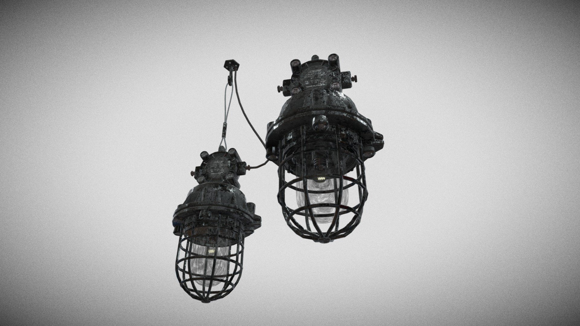 Industrial Lamp OMP300 3D Collection