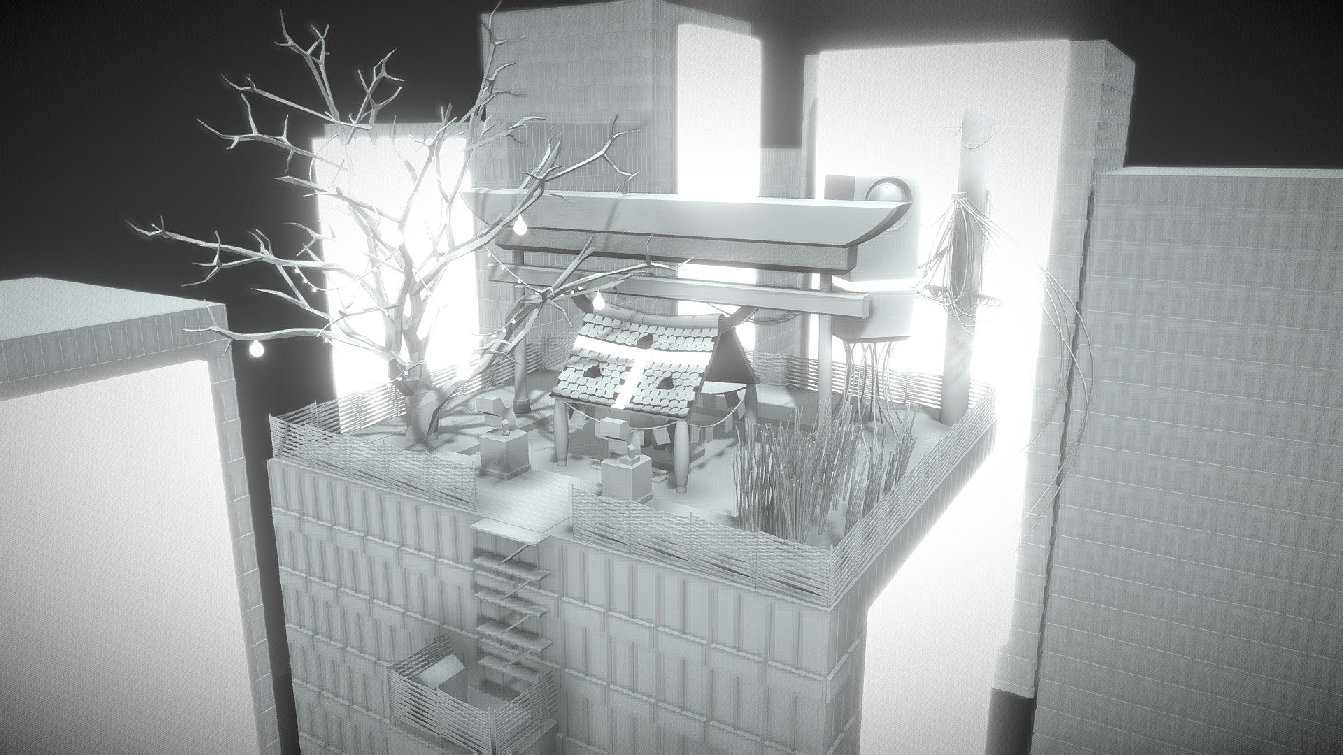 Cyberpunk Shrine