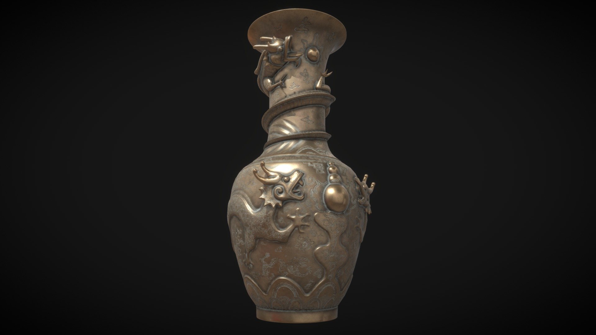 Chinese Dragon Vase