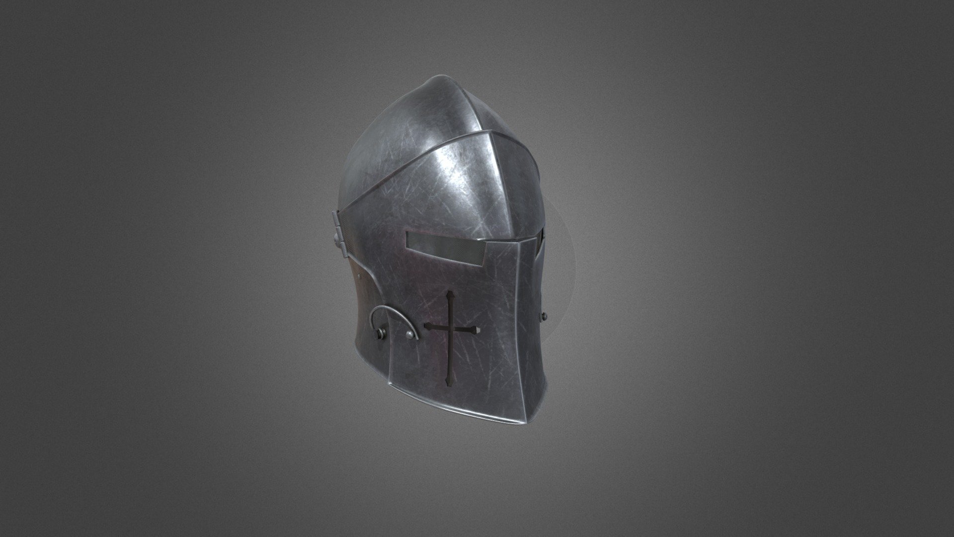 Visored Barbute Helmet