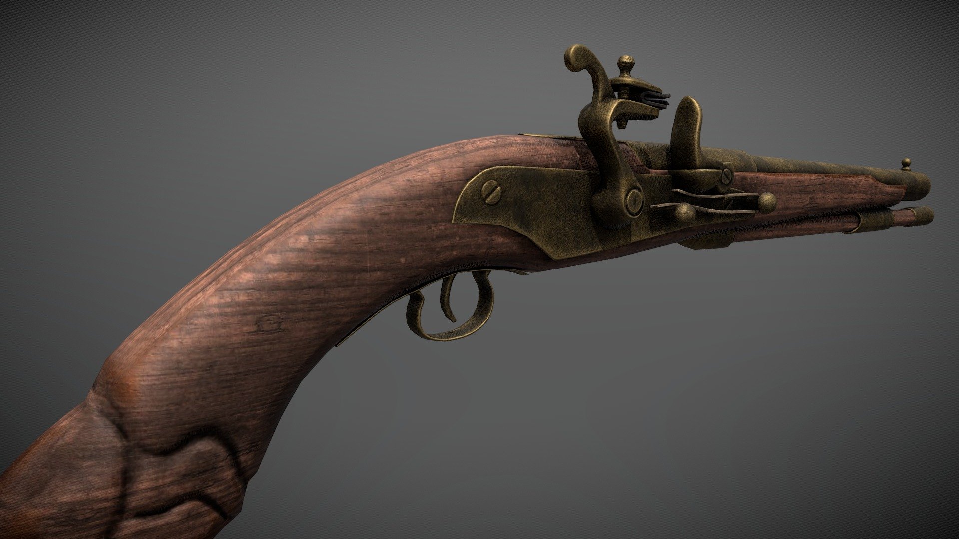 Medieval Ukranian Cossak pistole