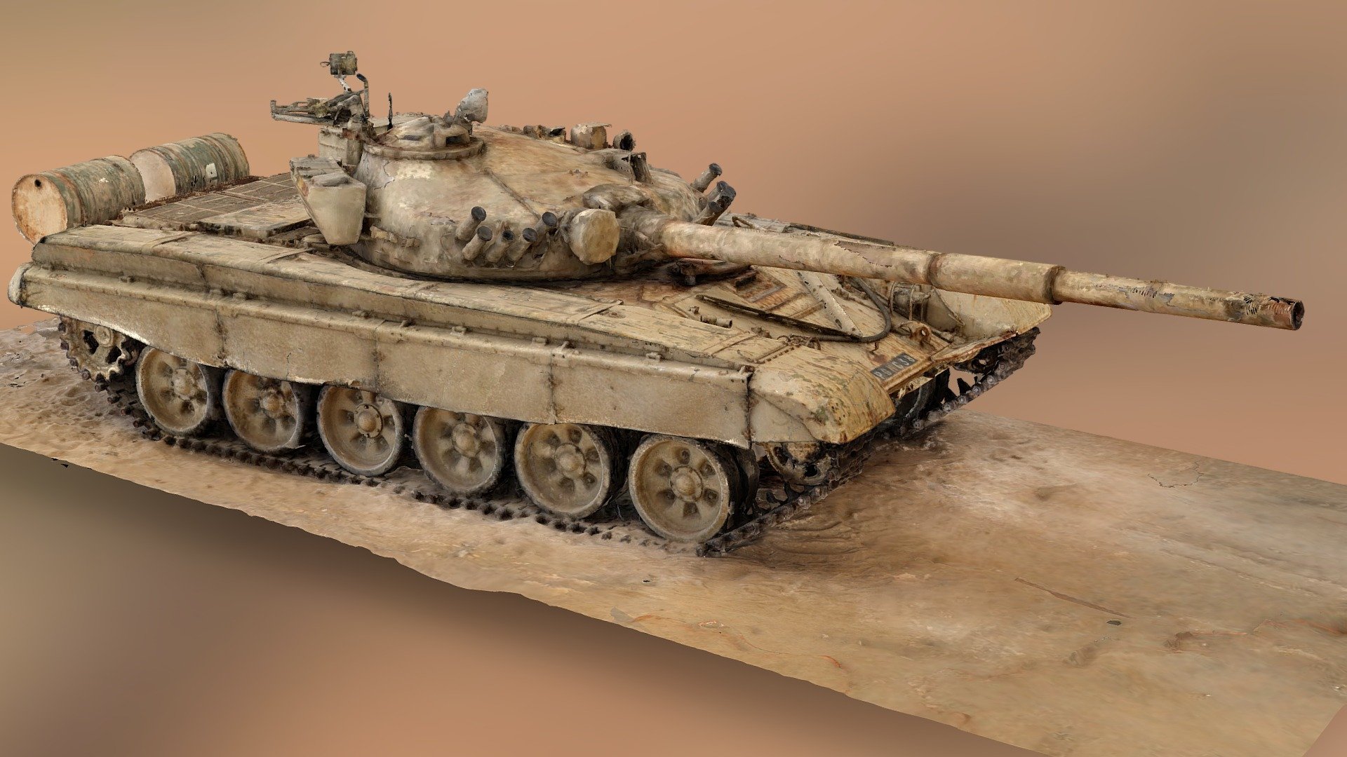 Iraqi T72 tank in "musée de blindés de Saumur"