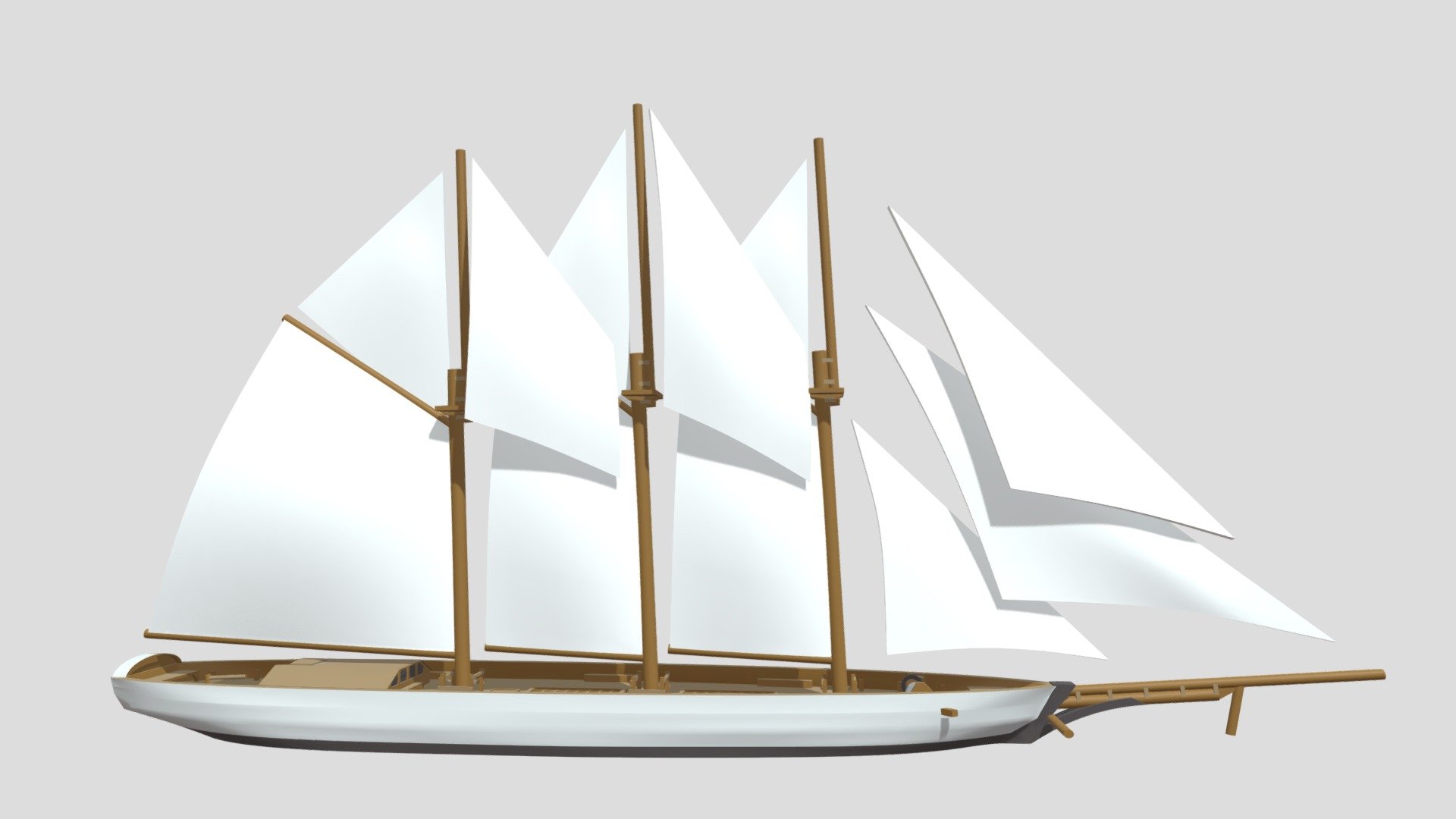 Tall Ship three_masted_schooner_under_sail