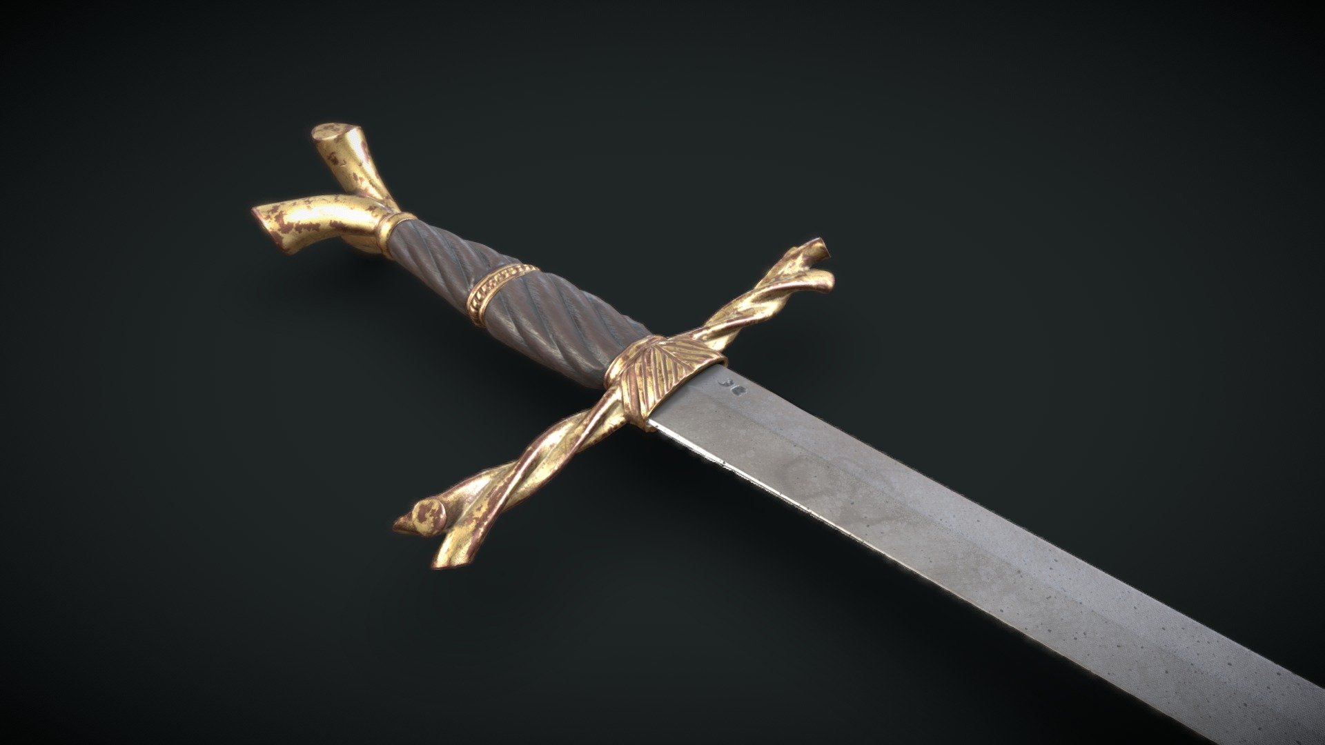 Writhen Hilted Sword