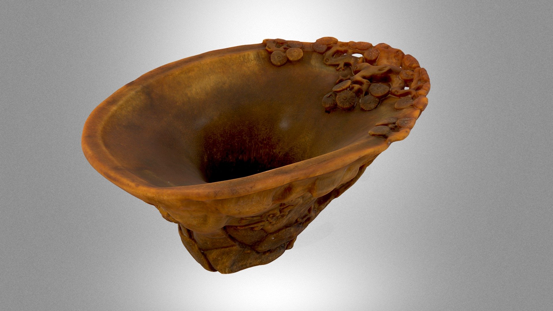 A chalice-shaped vessel
