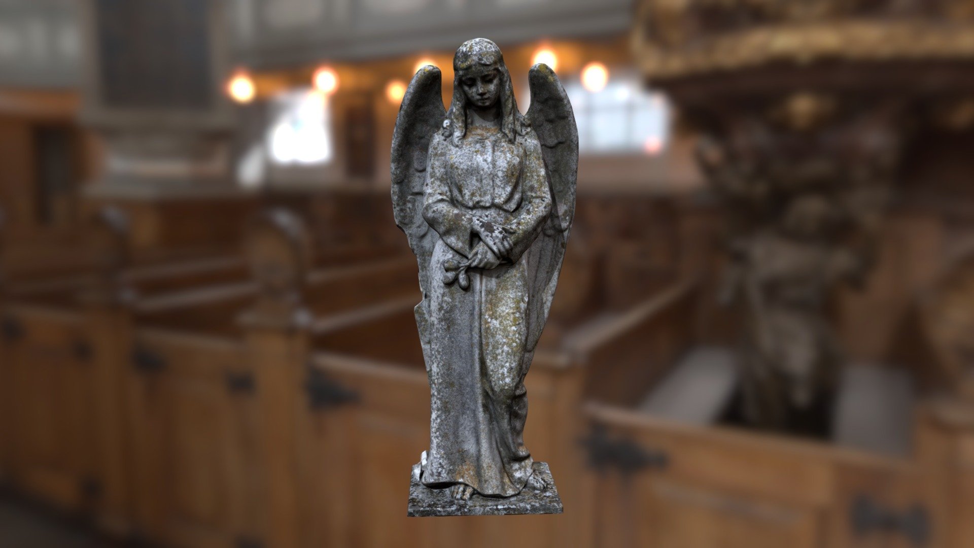 Engel Statue Scan - Retopology