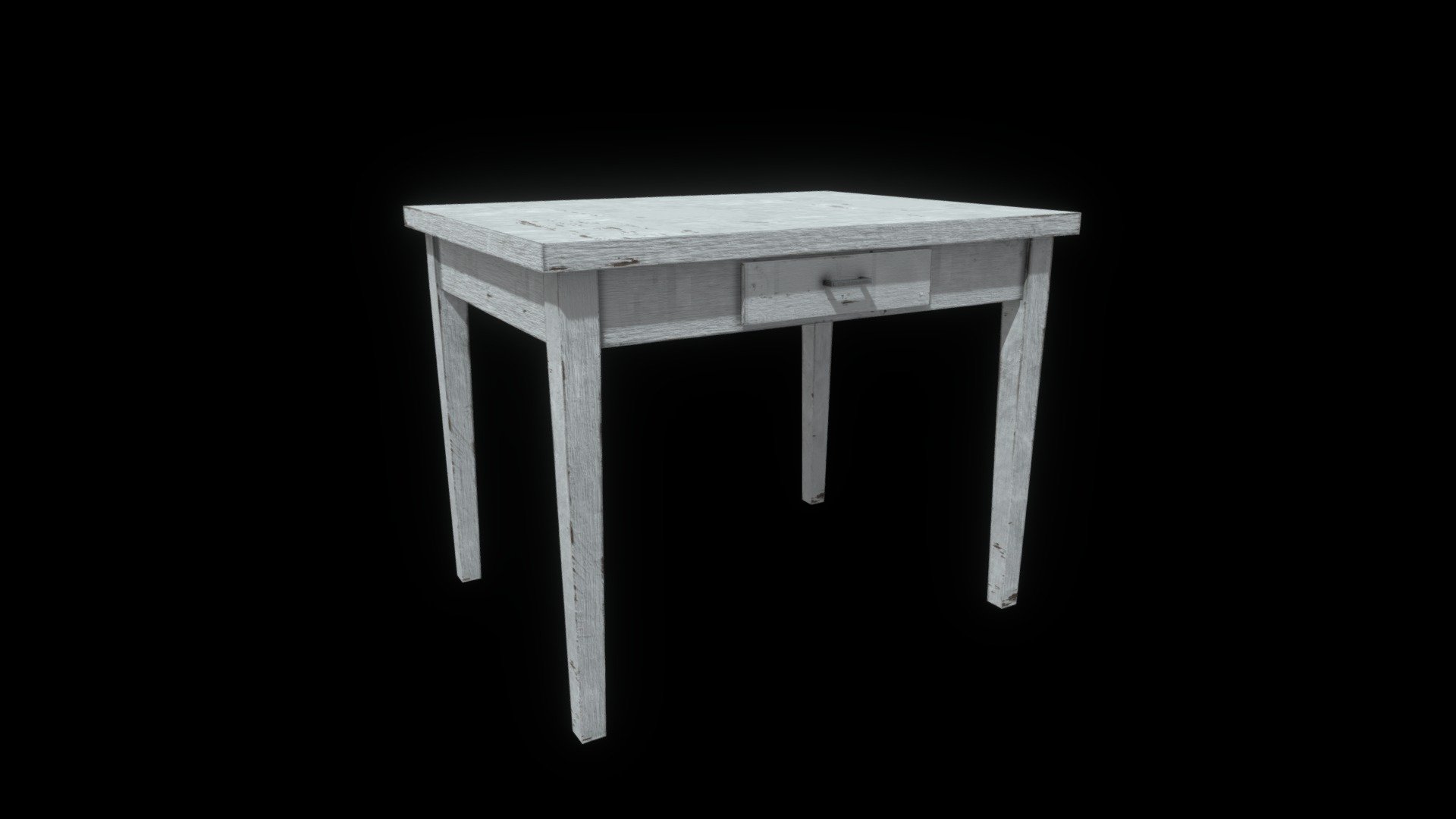 Old soviet table || Gameready PBR