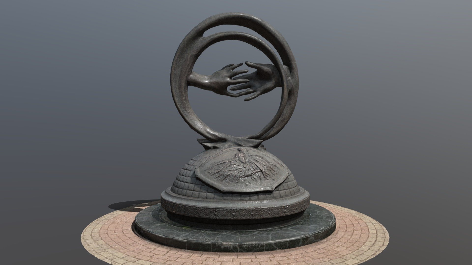 Sculpture in city