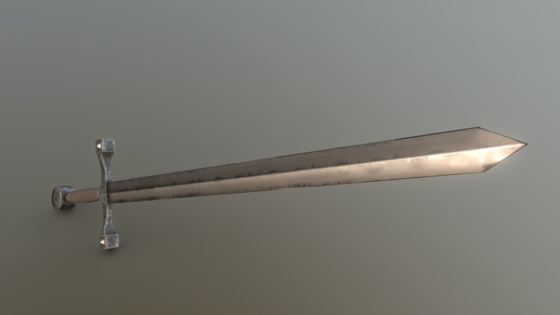 Medieval Knight Sword (free Lowpoly GameReady)