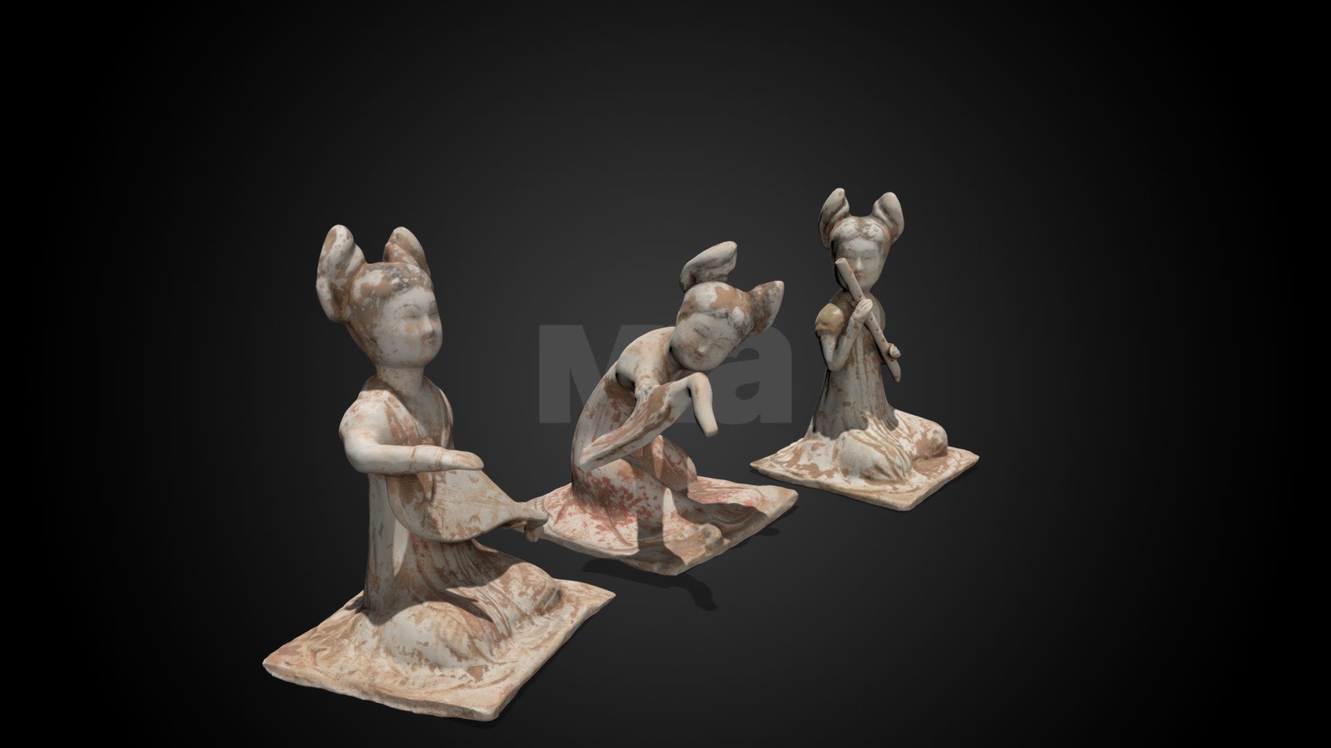 Chinese tomb figures, 618-906 CE