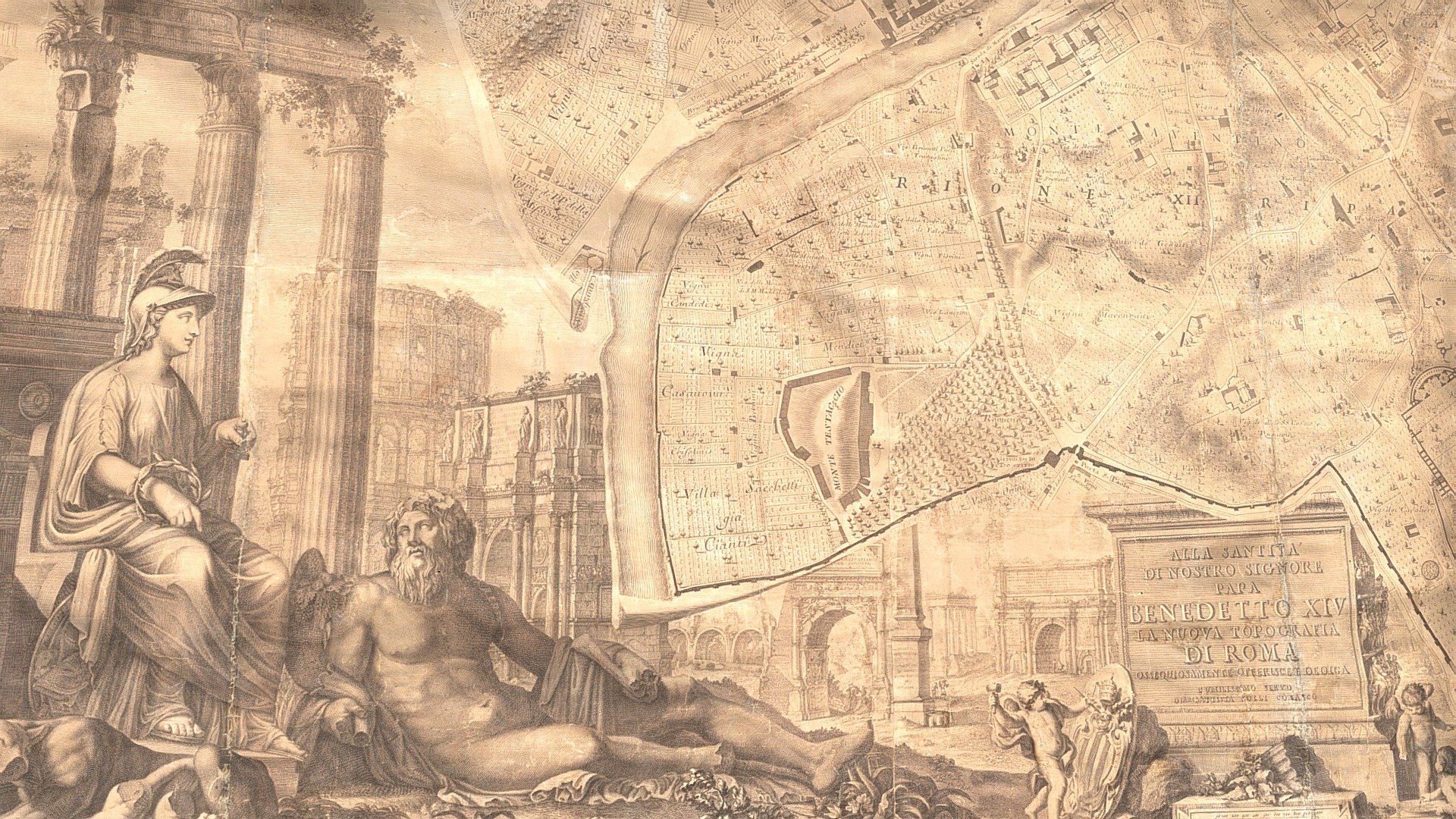 Plan of Rome, c. 1748 CE