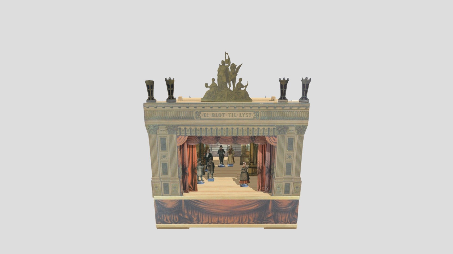 Toy theatre, Alfred Jacobsens C-teater, 1880-81