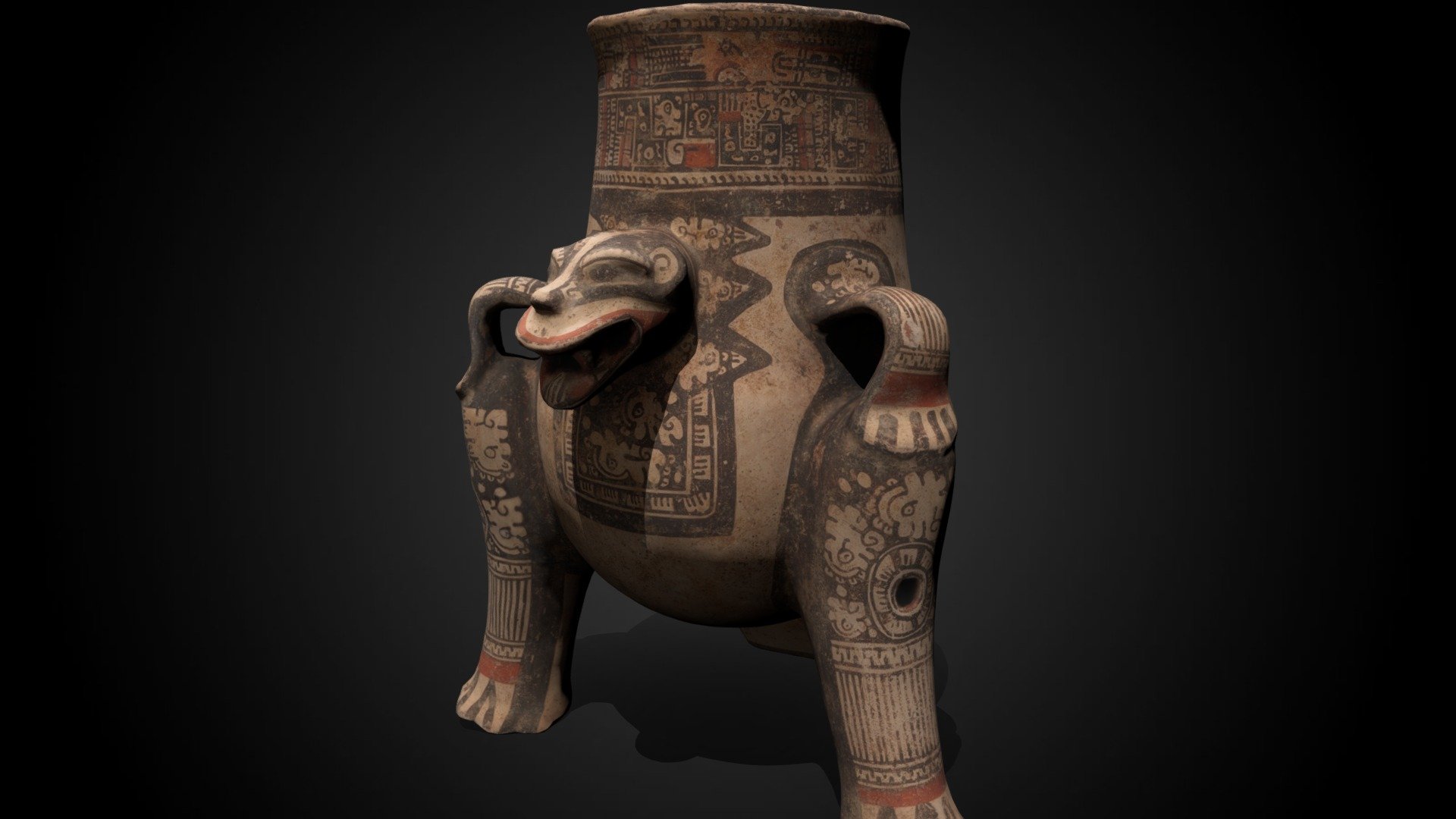 Guanacaste jaguar vessel, c. 1100-1200 CE