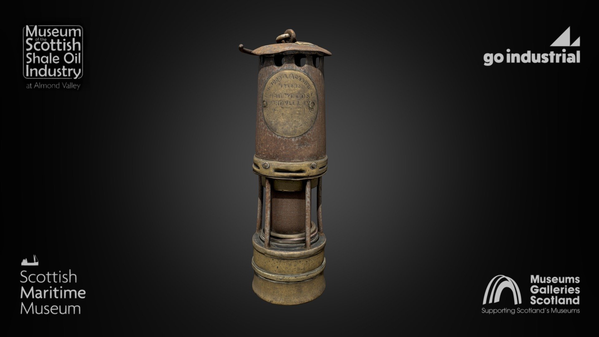 Safety Flame Lamp from the Shale Oil Museum