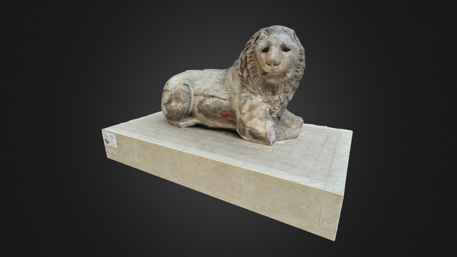 Colossal Marble Lion (Photoscan)
