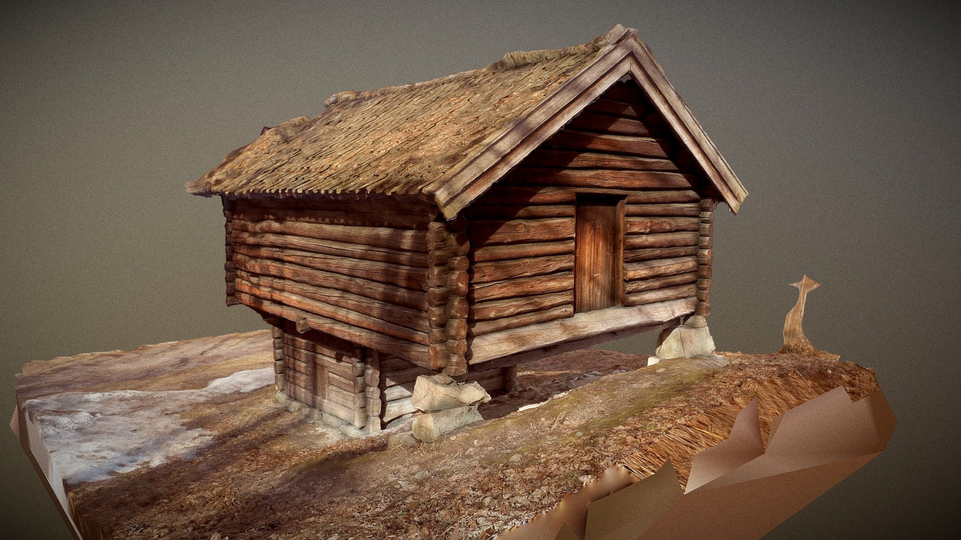 Cabin, Kjone fra Karlsrud, Norsk Folkemuseum