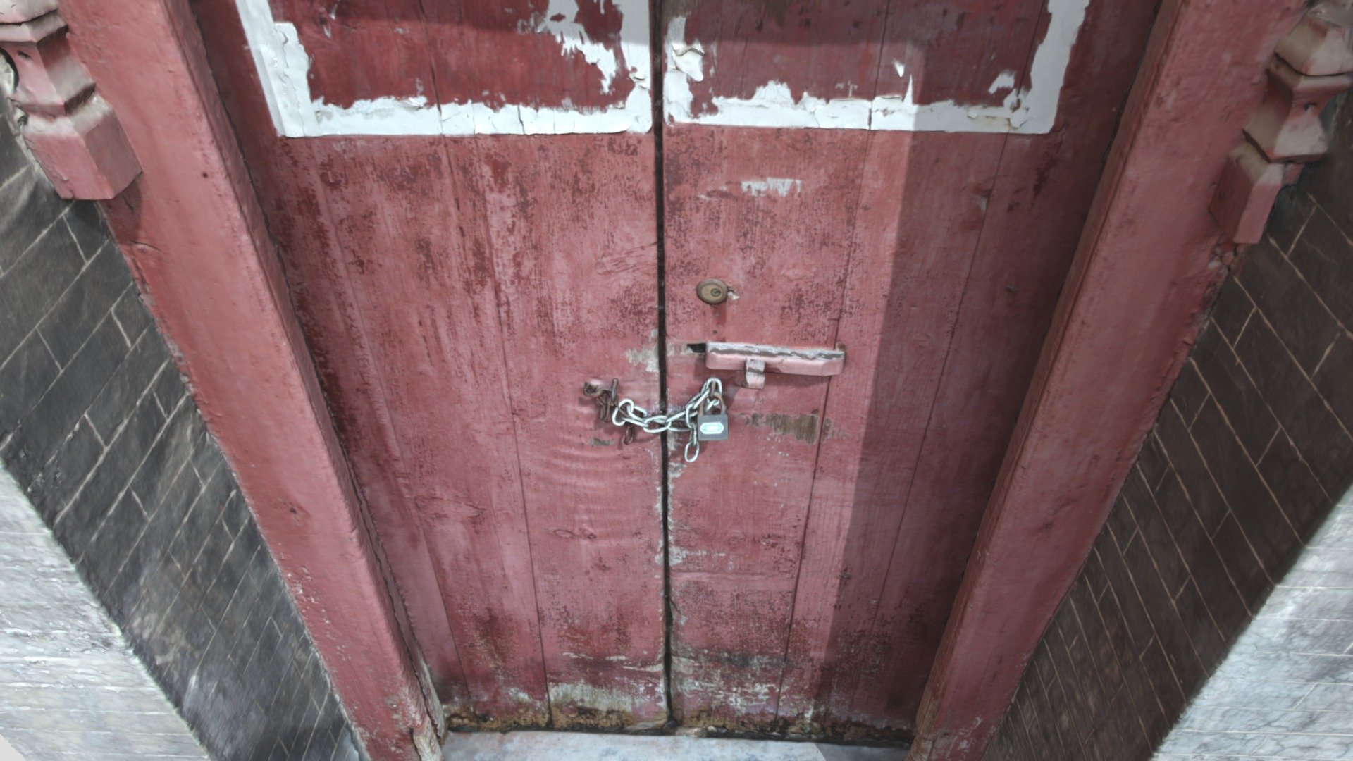 Red Wood Door
