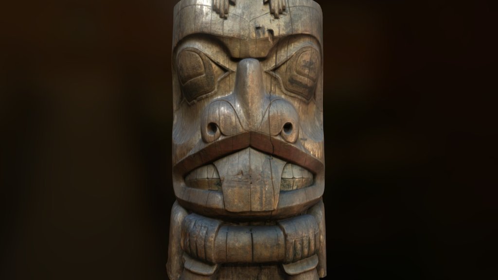 Haida Totem Pole, circa1860-70 [section]