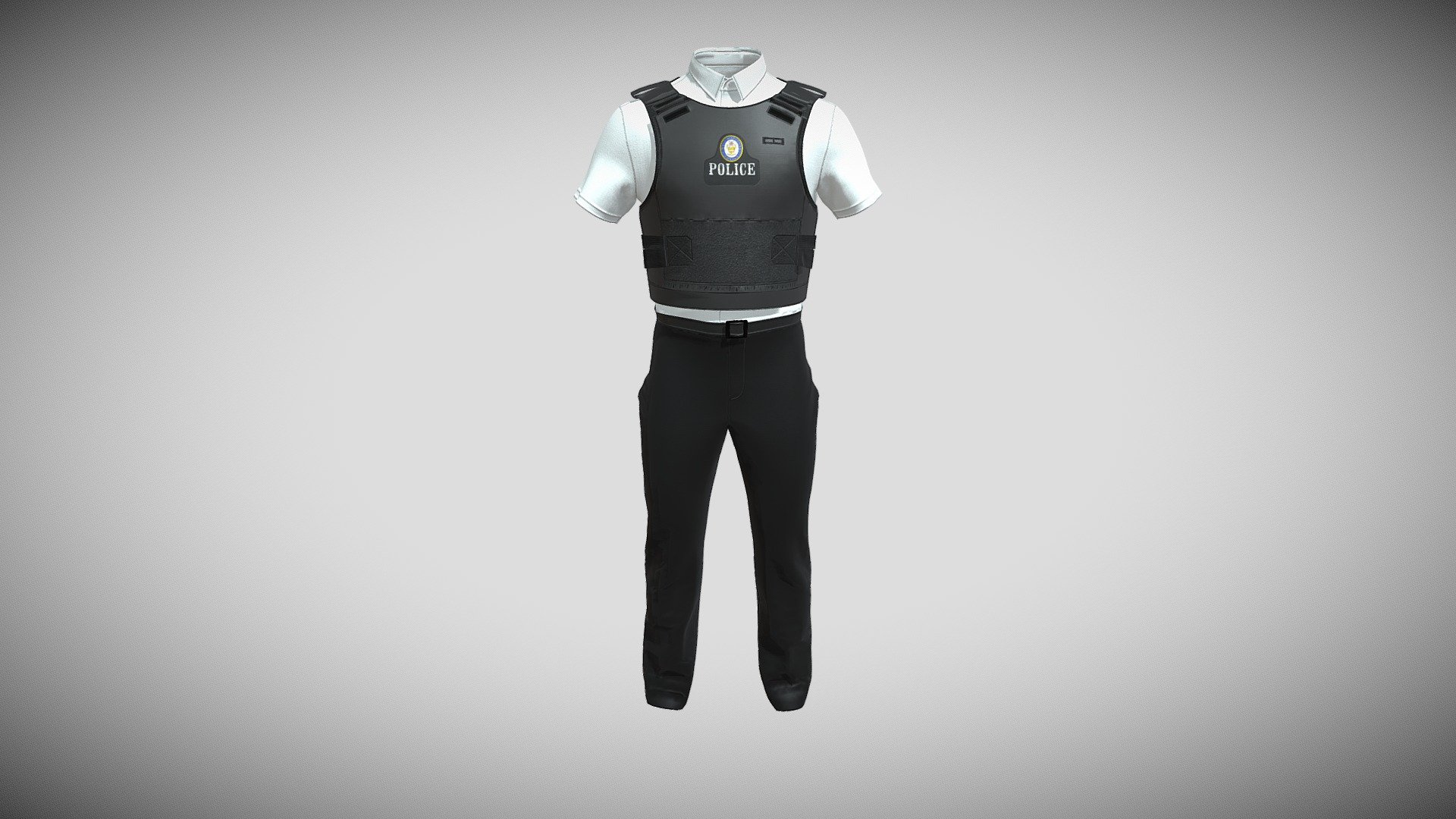 Police Uniform with Protective Vest