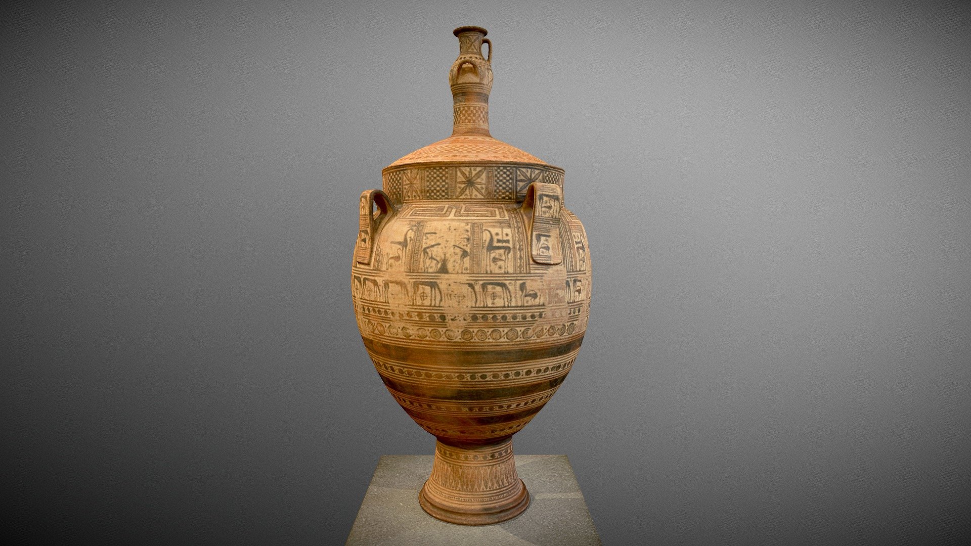 Terracotta krater ca. 750–740 B.C.