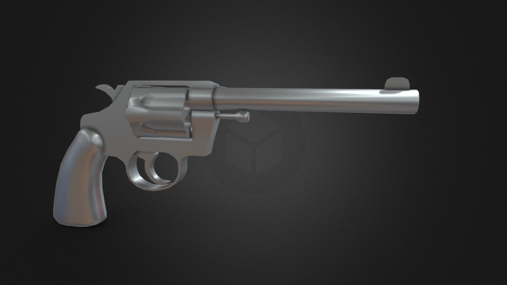 1970's .38 Revolver (Low-Poly)
