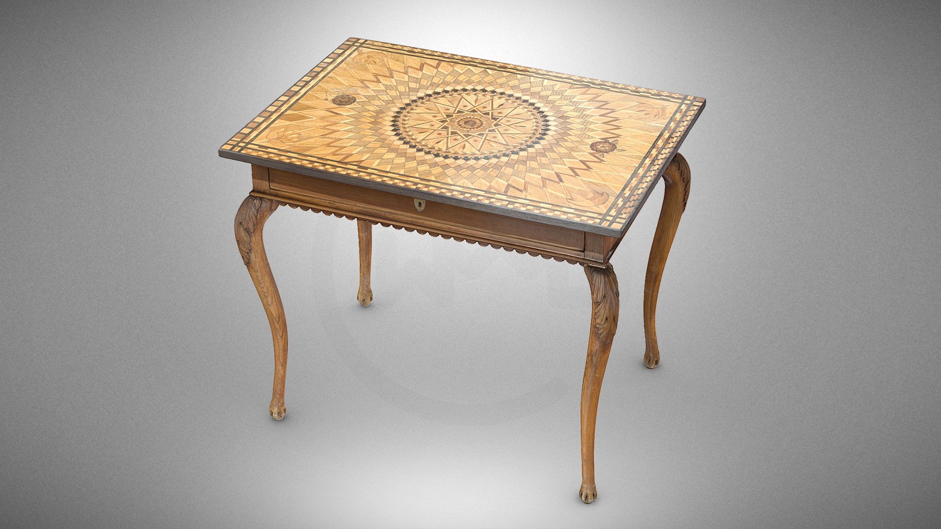 Marquetry table